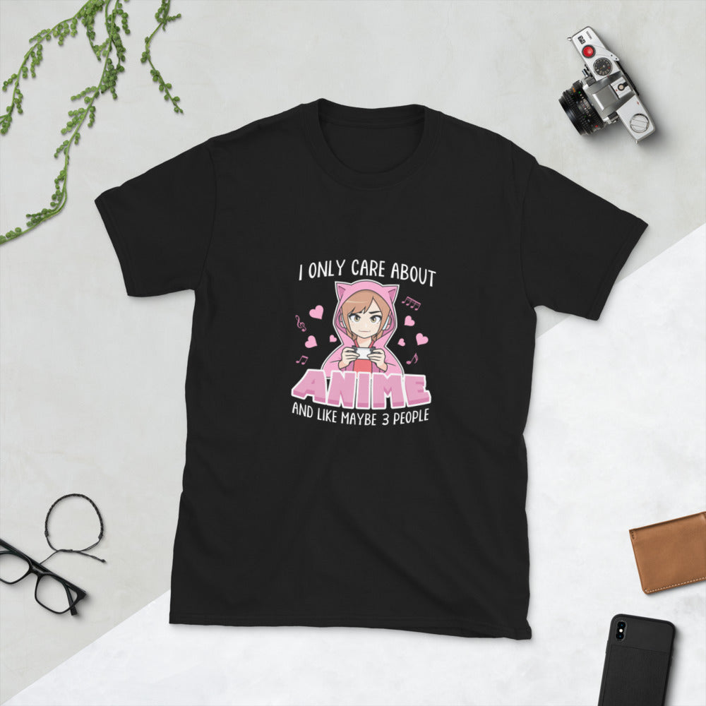 anime lover i only care about anime and like maybe 3 people short sleeve t shirt