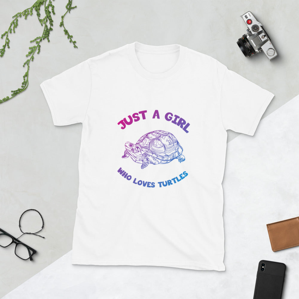 just a girl who loves turtle short sleeve t shirt